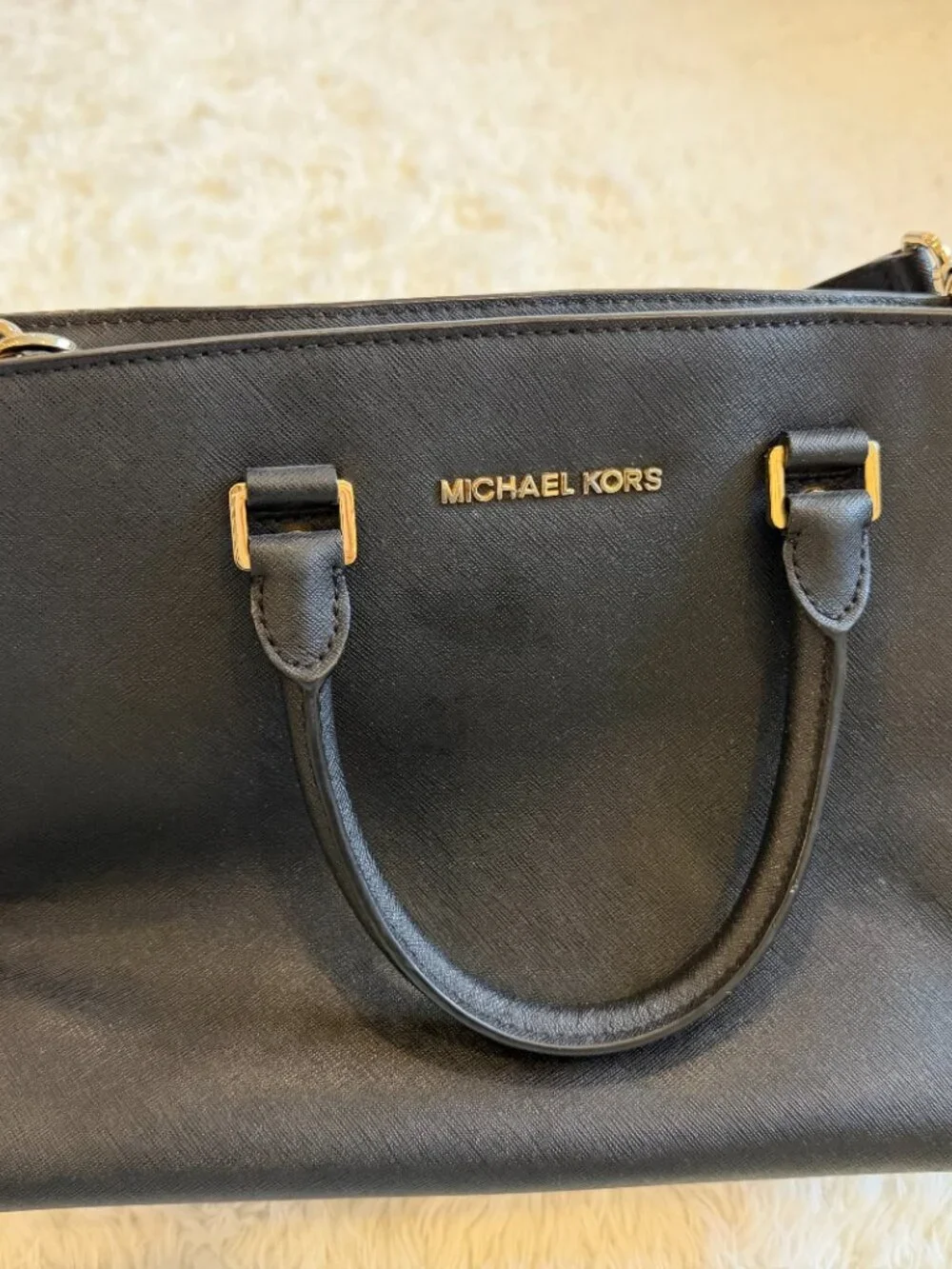 Michael Kors - Selma Medium Top Zip Satchel bag - Black